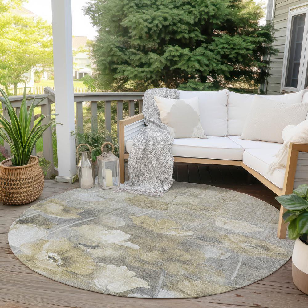 Chantille ACN613 Brown 8' x 8' Rug. Picture 7