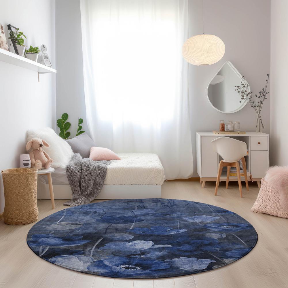 Chantille ACN613 Blue 8' x 8' Rug. Picture 6