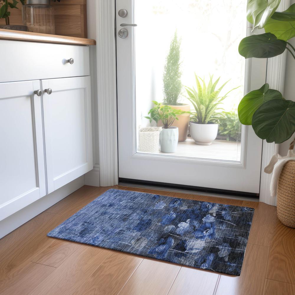 Chantille ACN613 Blue 1'8" x 2'6" Rug. Picture 6