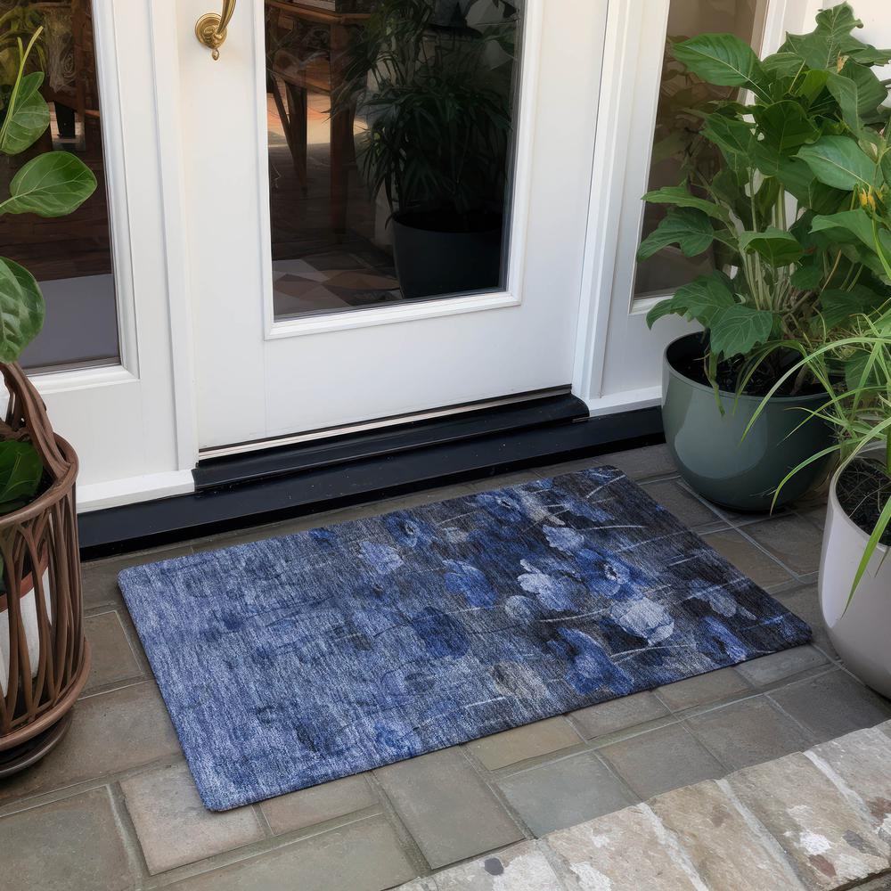 Chantille ACN613 Blue 1'8" x 2'6" Rug. Picture 7