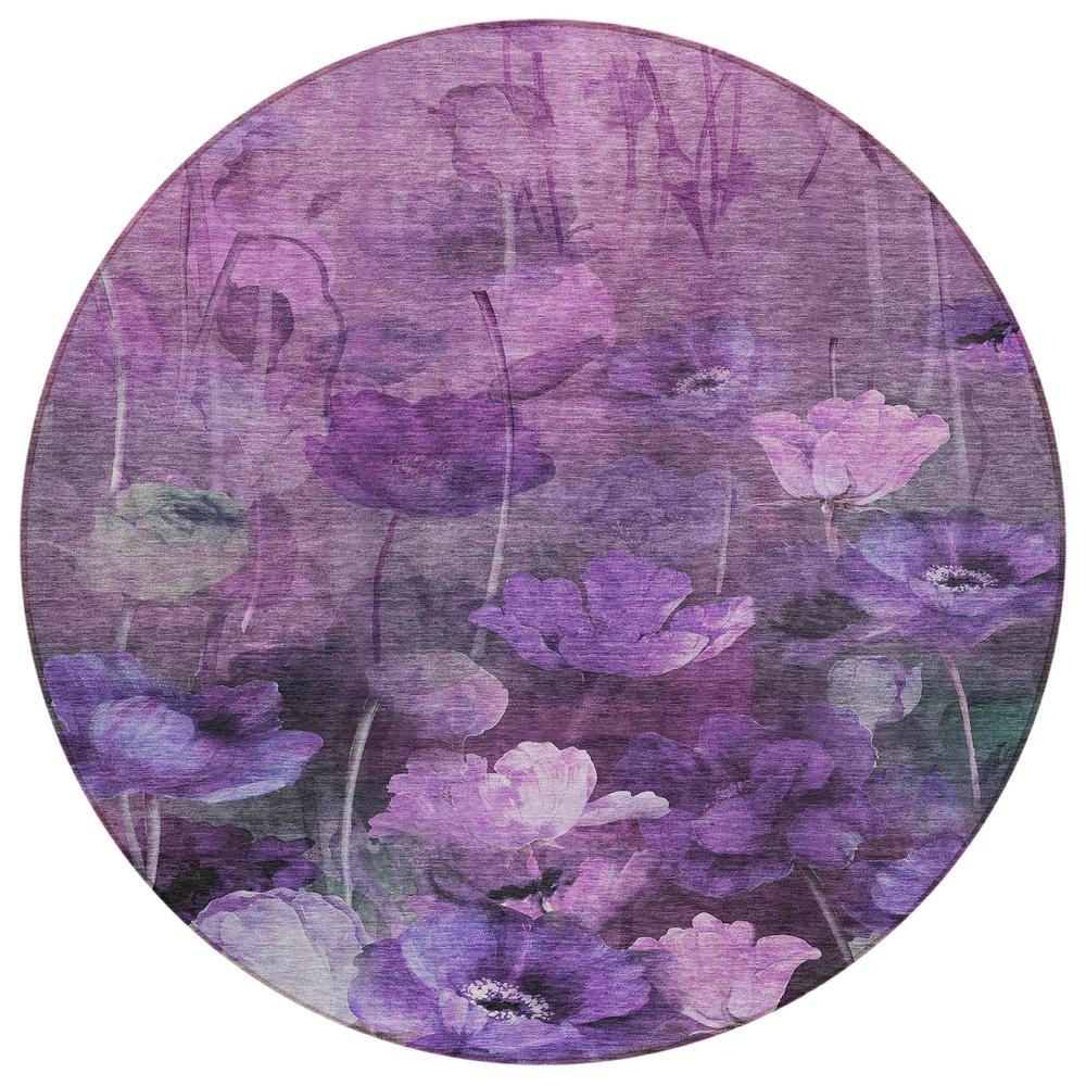 Chantille ACN613 Purple 8' x 8' Rug. Picture 1