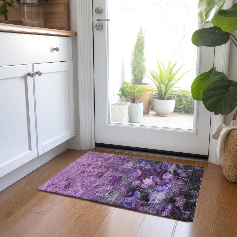 Chantille ACN613 Purple 1'8" x 2'6" Rug. Picture 6