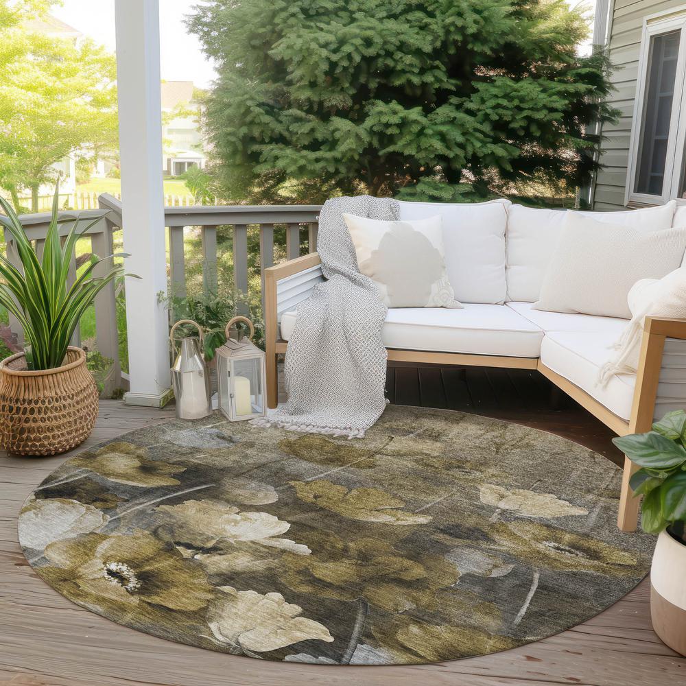 Chantille ACN613 Brown 8' x 8' Rug. Picture 7