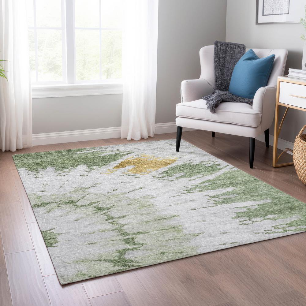Chantille ACN614 Green 2'6" x 3'10" Rug. Picture 6