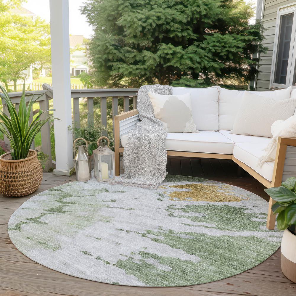 Chantille ACN614 Green 8' x 8' Rug. Picture 7