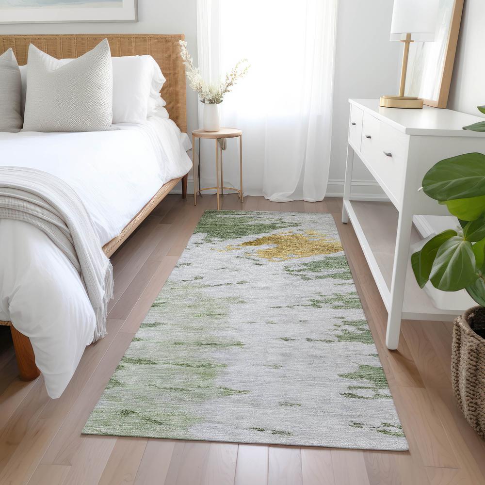 Chantille ACN614 Green 2'3" x 7'6" Rug. Picture 6