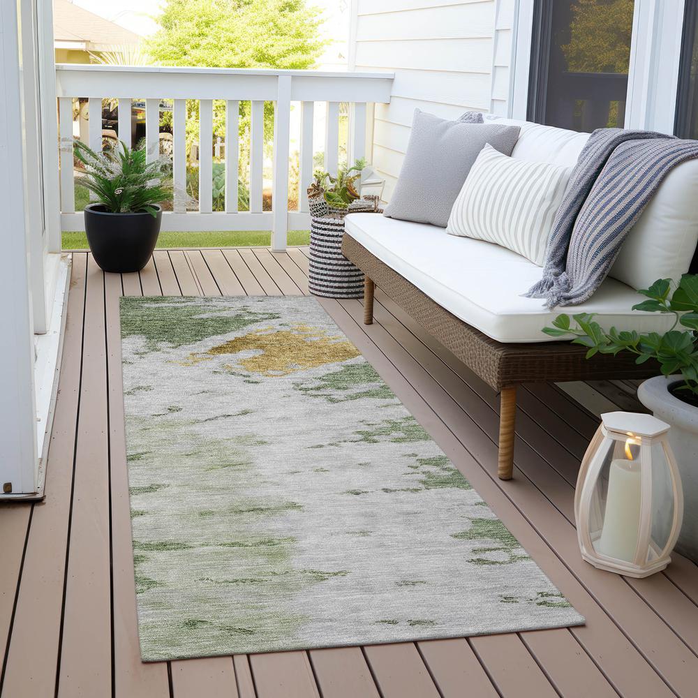 Chantille ACN614 Green 2'3" x 7'6" Rug. Picture 7