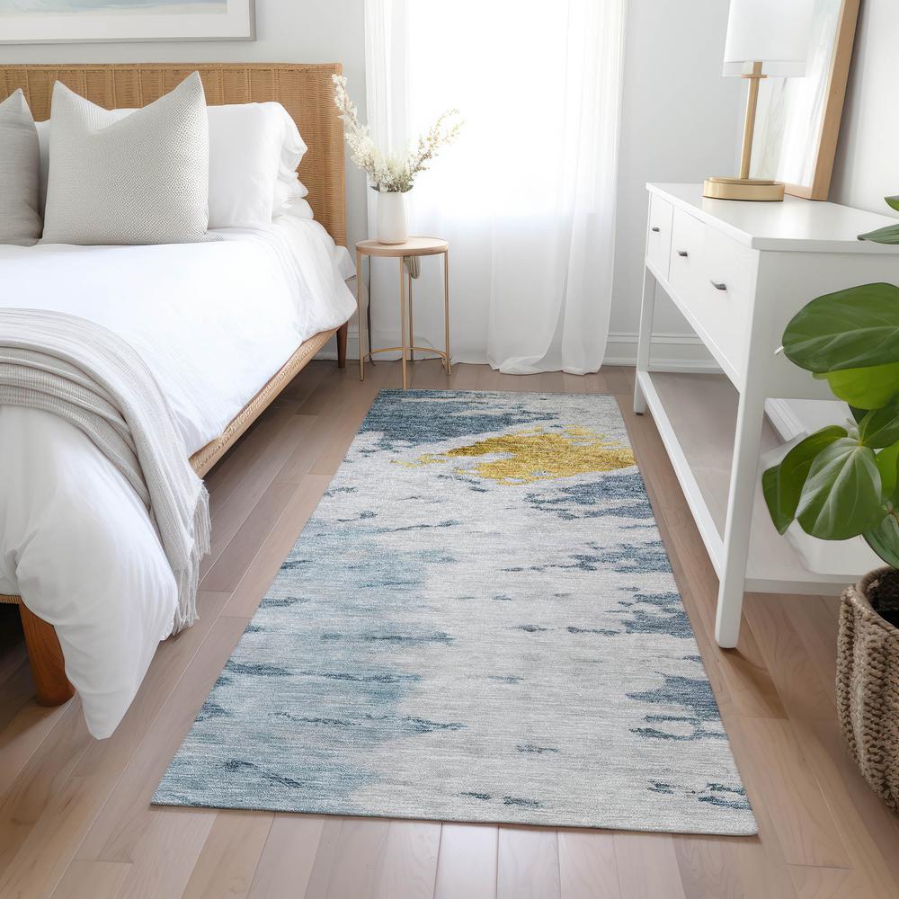 Chantille ACN614 Blue 2'3" x 7'6" Rug. Picture 6