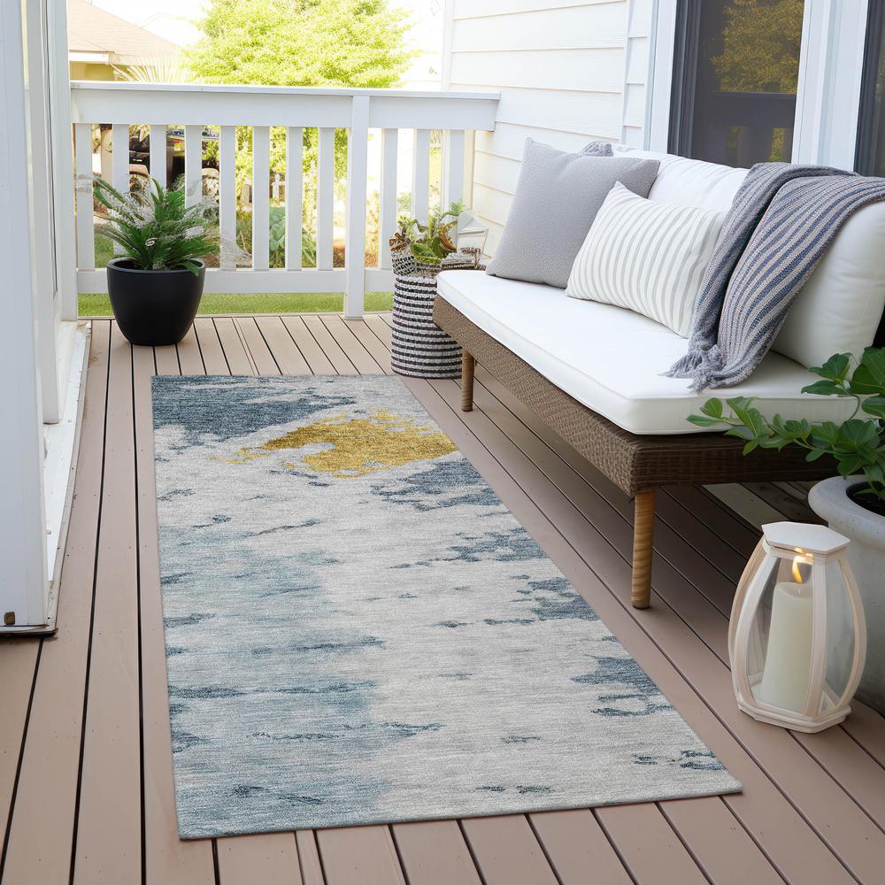 Chantille ACN614 Blue 2'3" x 7'6" Rug. Picture 7