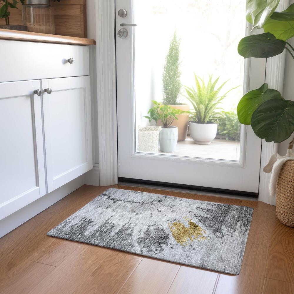 Chantille ACN614 Gray 1'8" x 2'6" Rug. Picture 6