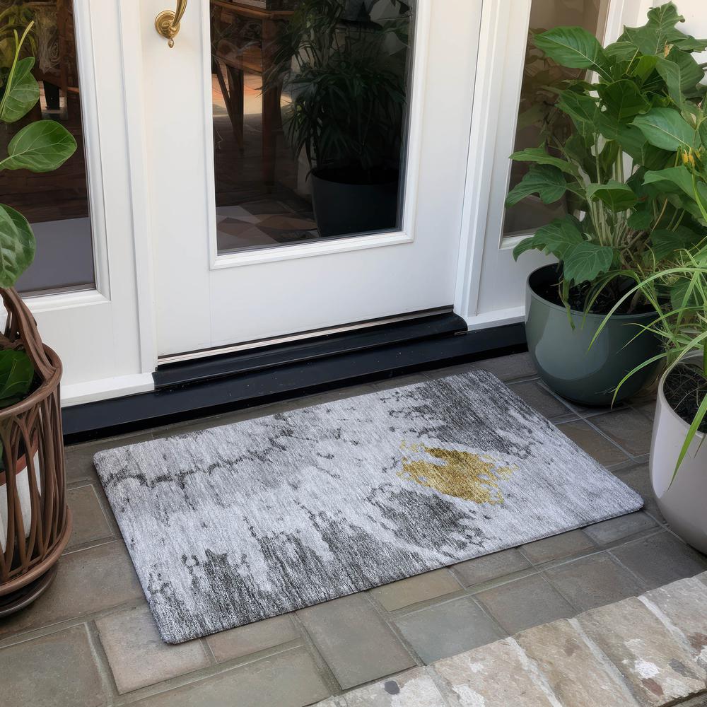 Chantille ACN614 Gray 1'8" x 2'6" Rug. Picture 7