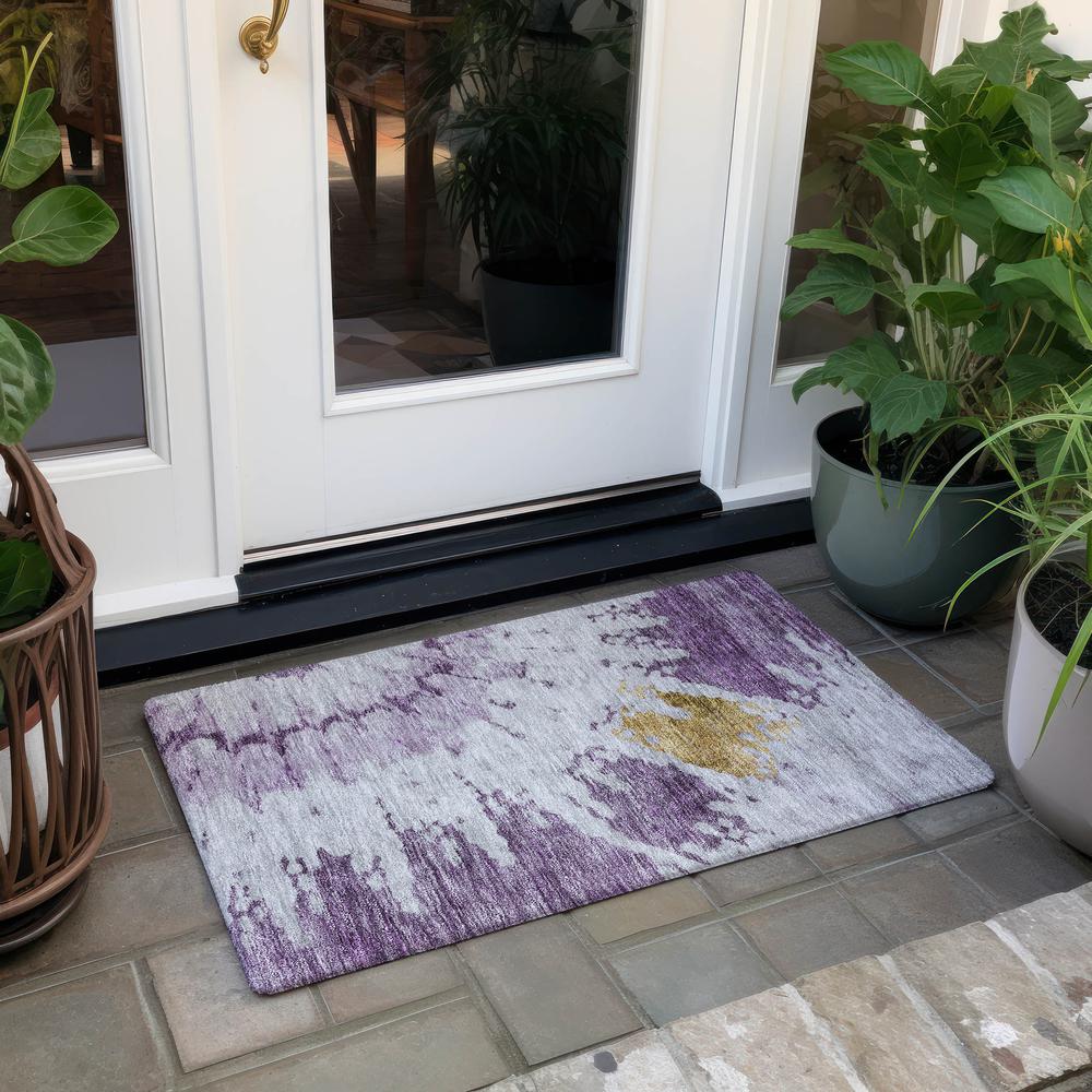 Chantille ACN614 Purple 1'8" x 2'6" Rug. Picture 7