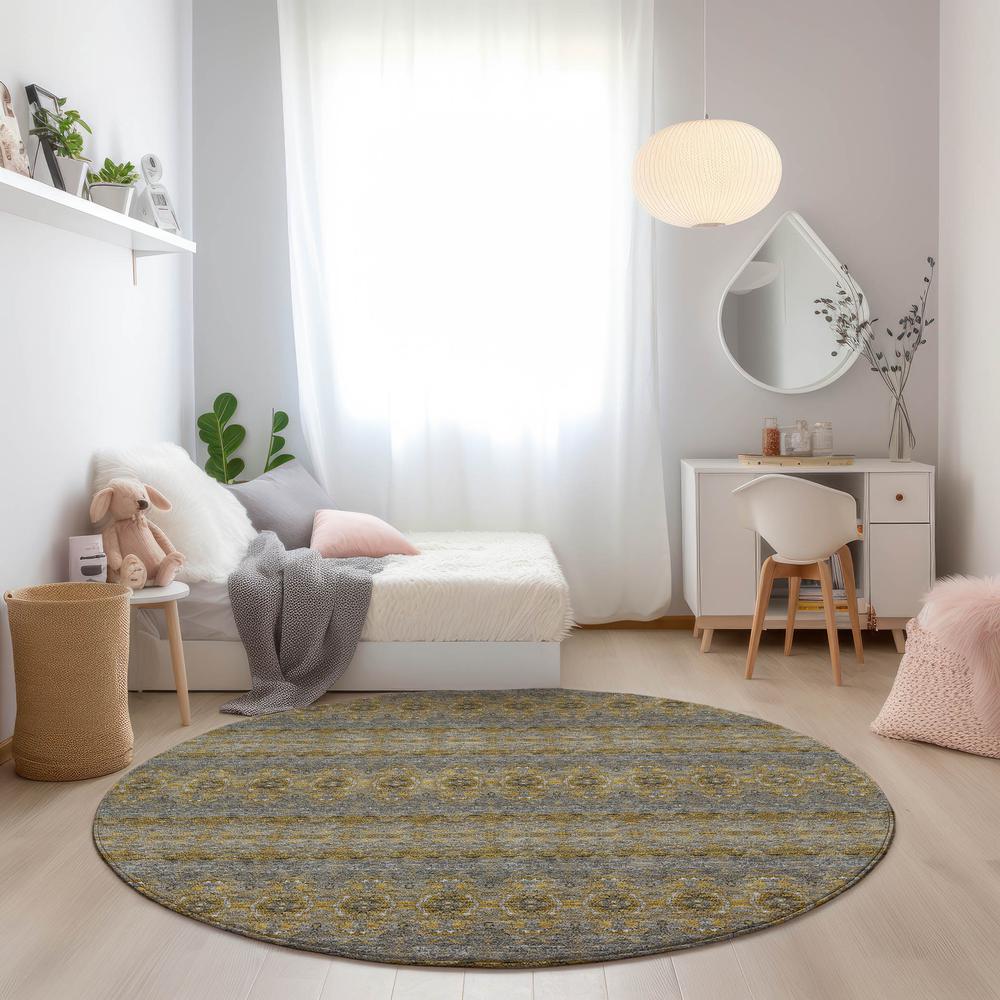 Chantille ACN615 Gold 8' x 8' Rug. Picture 6