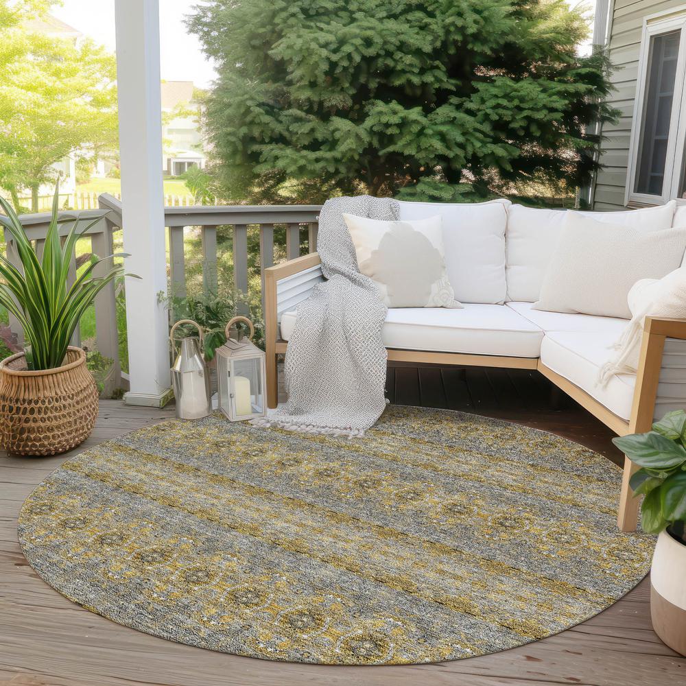Chantille ACN615 Gold 8' x 8' Rug. Picture 7
