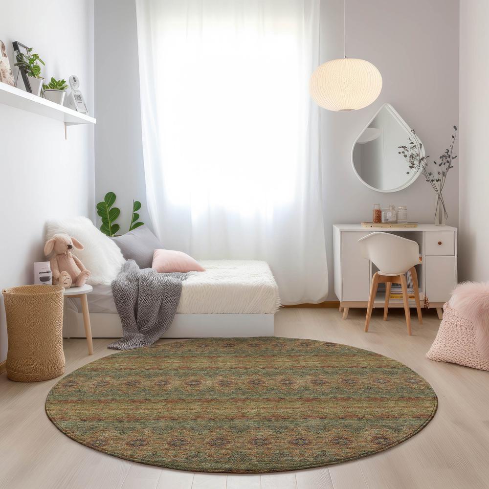 Chantille ACN615 Green 8' x 8' Rug. Picture 6