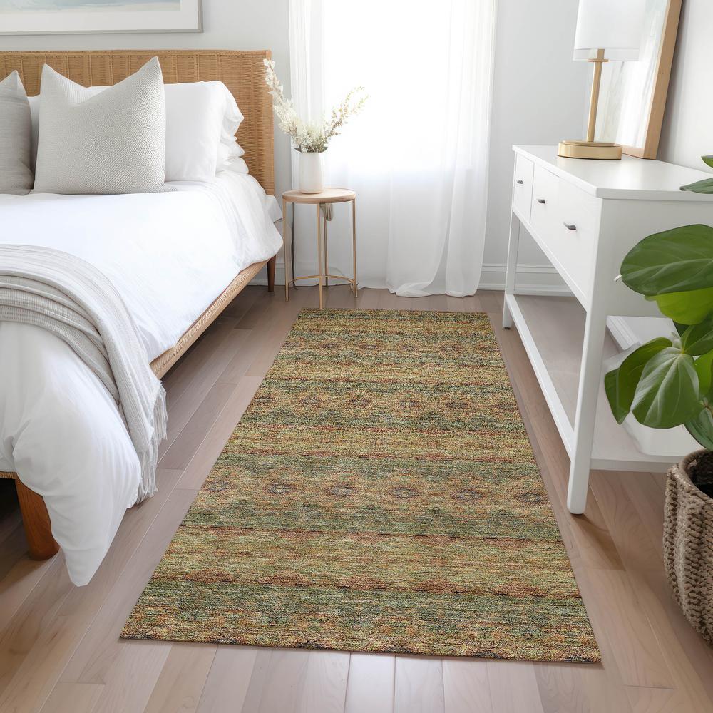 Chantille ACN615 Green 2'3" x 7'6" Rug. Picture 6