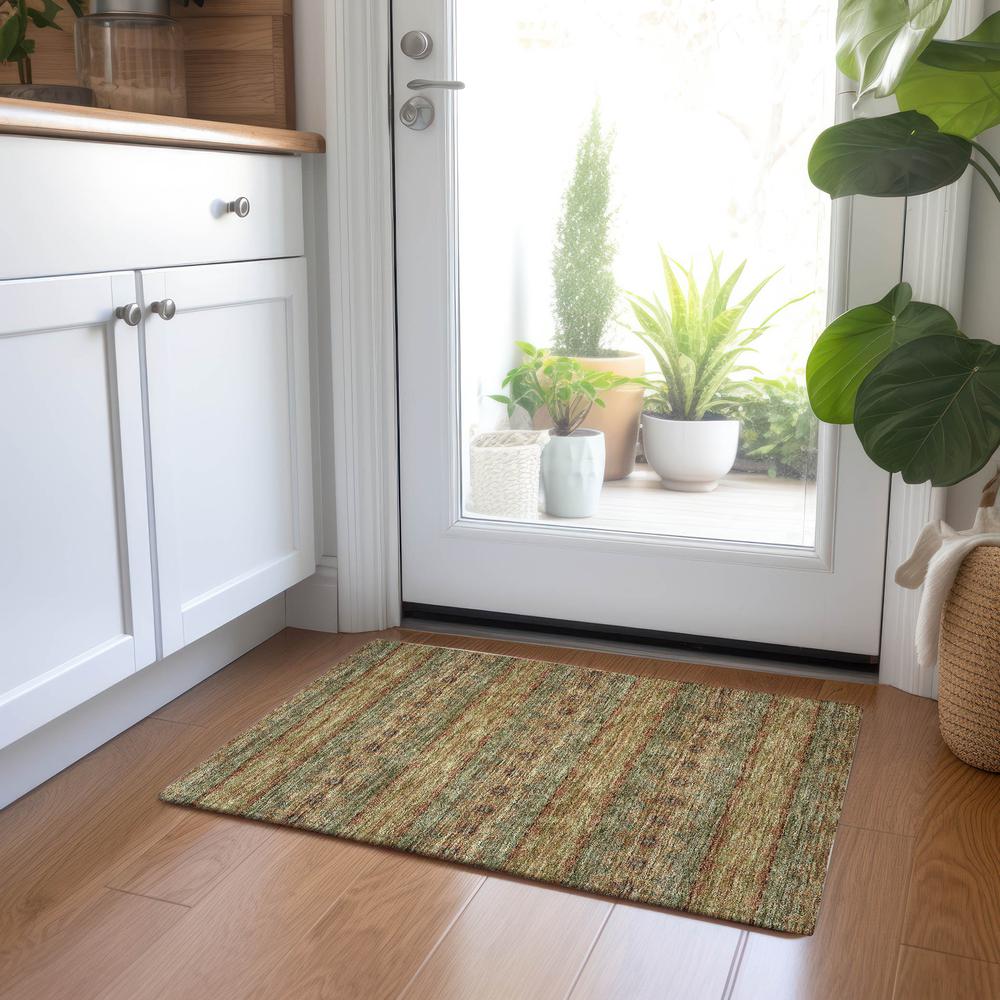 Chantille ACN615 Green 1'8" x 2'6" Rug. Picture 6