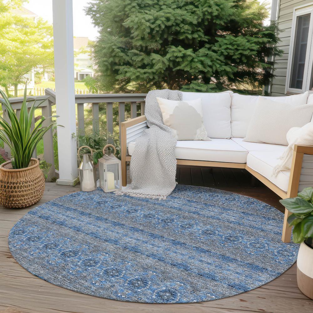 Chantille ACN615 Blue 8' x 8' Rug. Picture 8