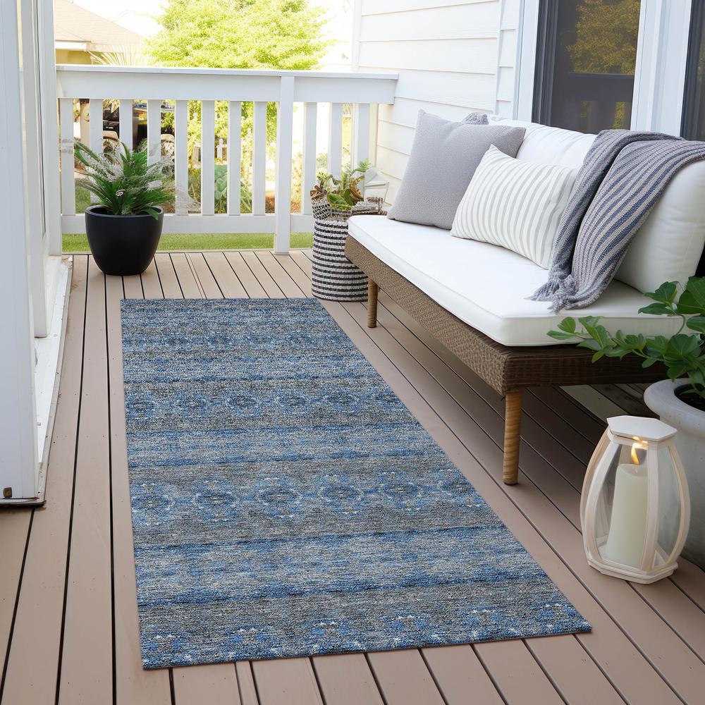 Chantille ACN615 Blue 2'3" x 7'6" Rug. Picture 7