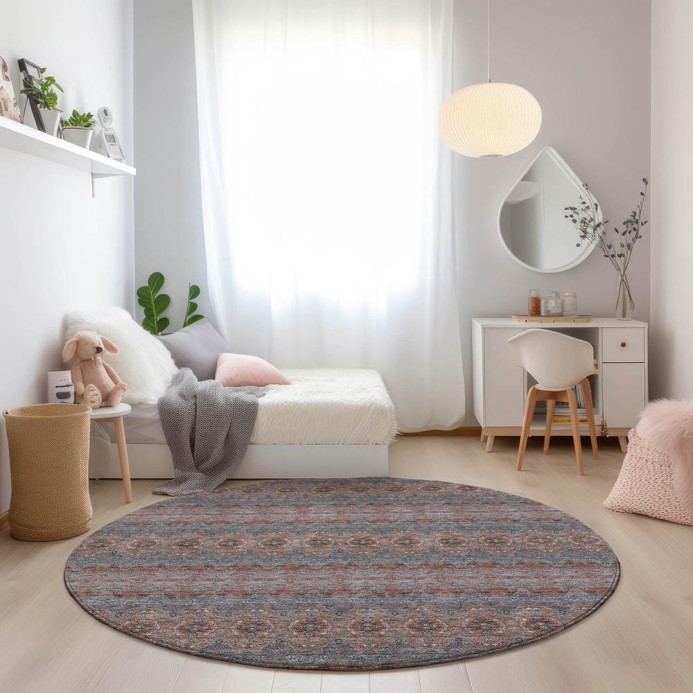 Chantille ACN615 Orange 8' x 8' Rug. Picture 6