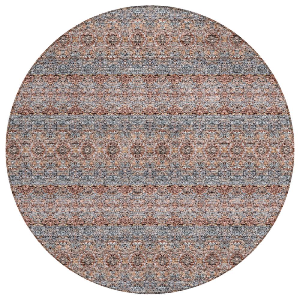 Chantille ACN615 Orange 8' x 8' Rug. Picture 1