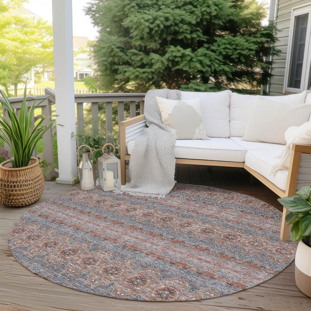 Chantille ACN615 Orange 8' x 8' Rug. Picture 7