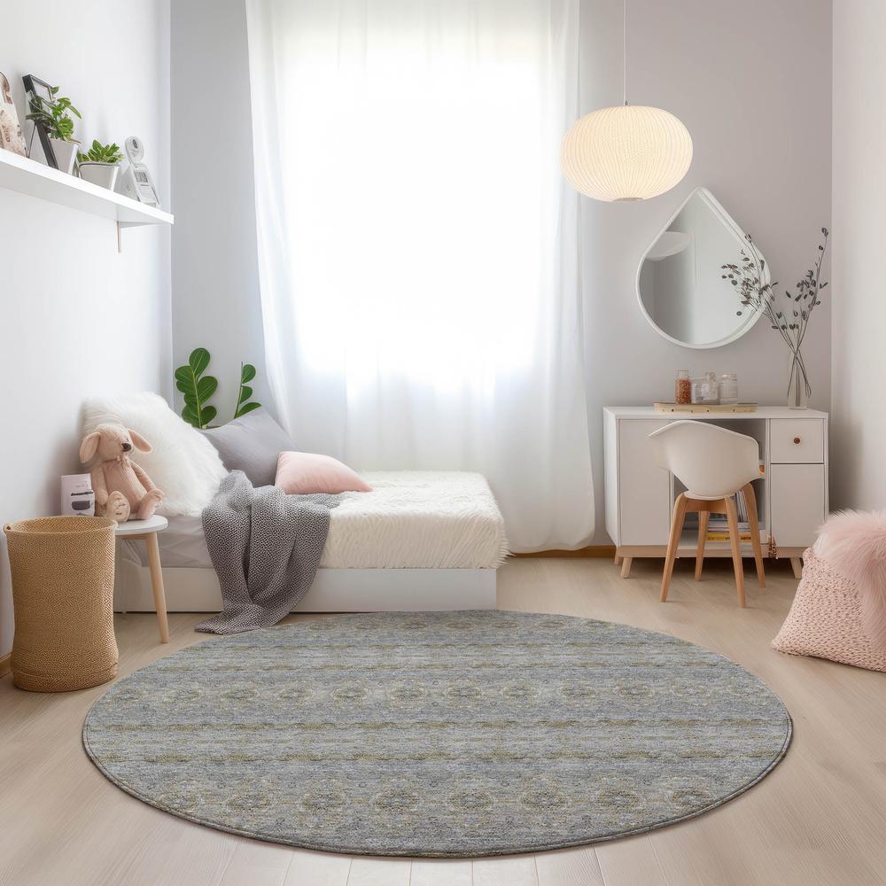 Chantille ACN615 Gray 8' x 8' Rug. Picture 6