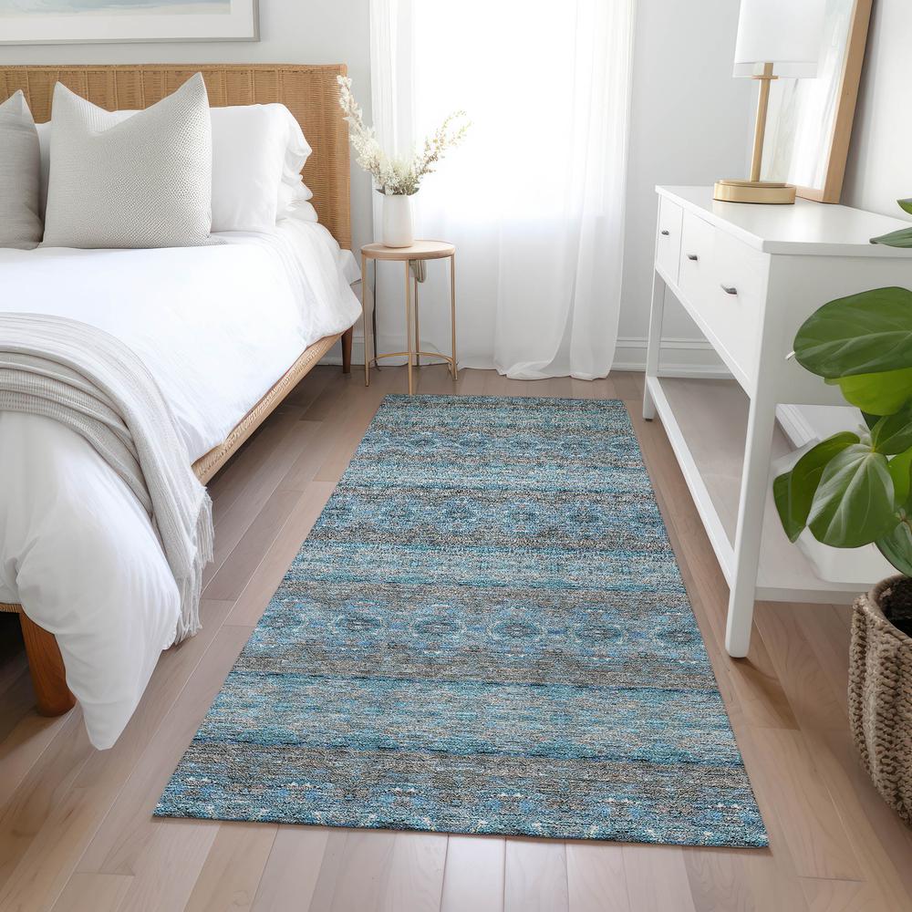 Chantille ACN615 Teal 2'3" x 7'6" Rug. Picture 6