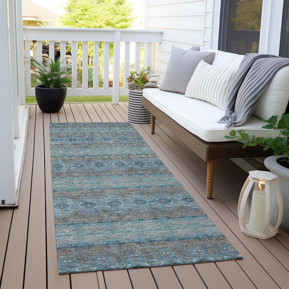 Chantille ACN615 Teal 2'3" x 7'6" Rug. Picture 7
