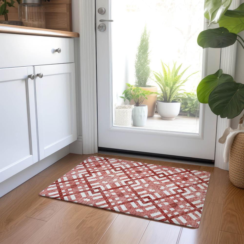 Chantille ACN616 Red 1'8" x 2'6" Rug. Picture 6