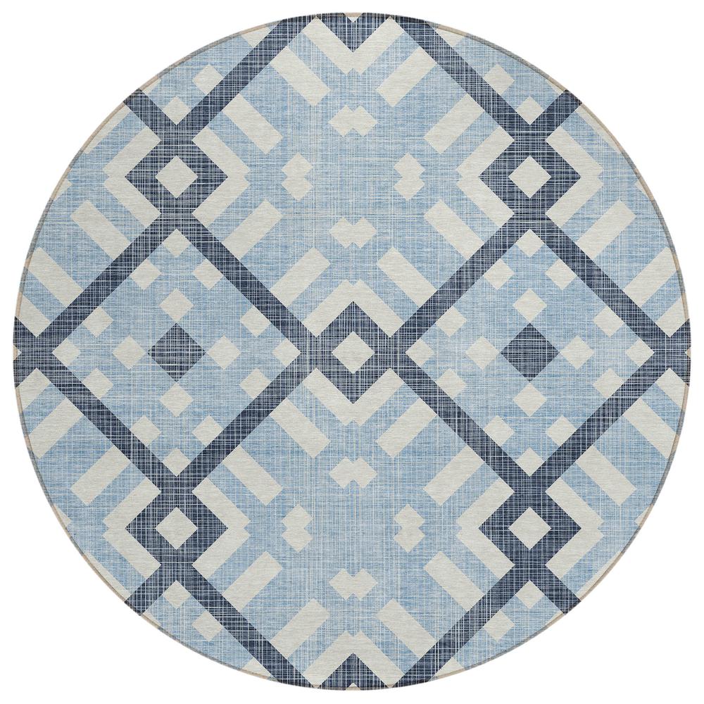 Chantille ACN616 Blue 8' x 8' Rug. Picture 1