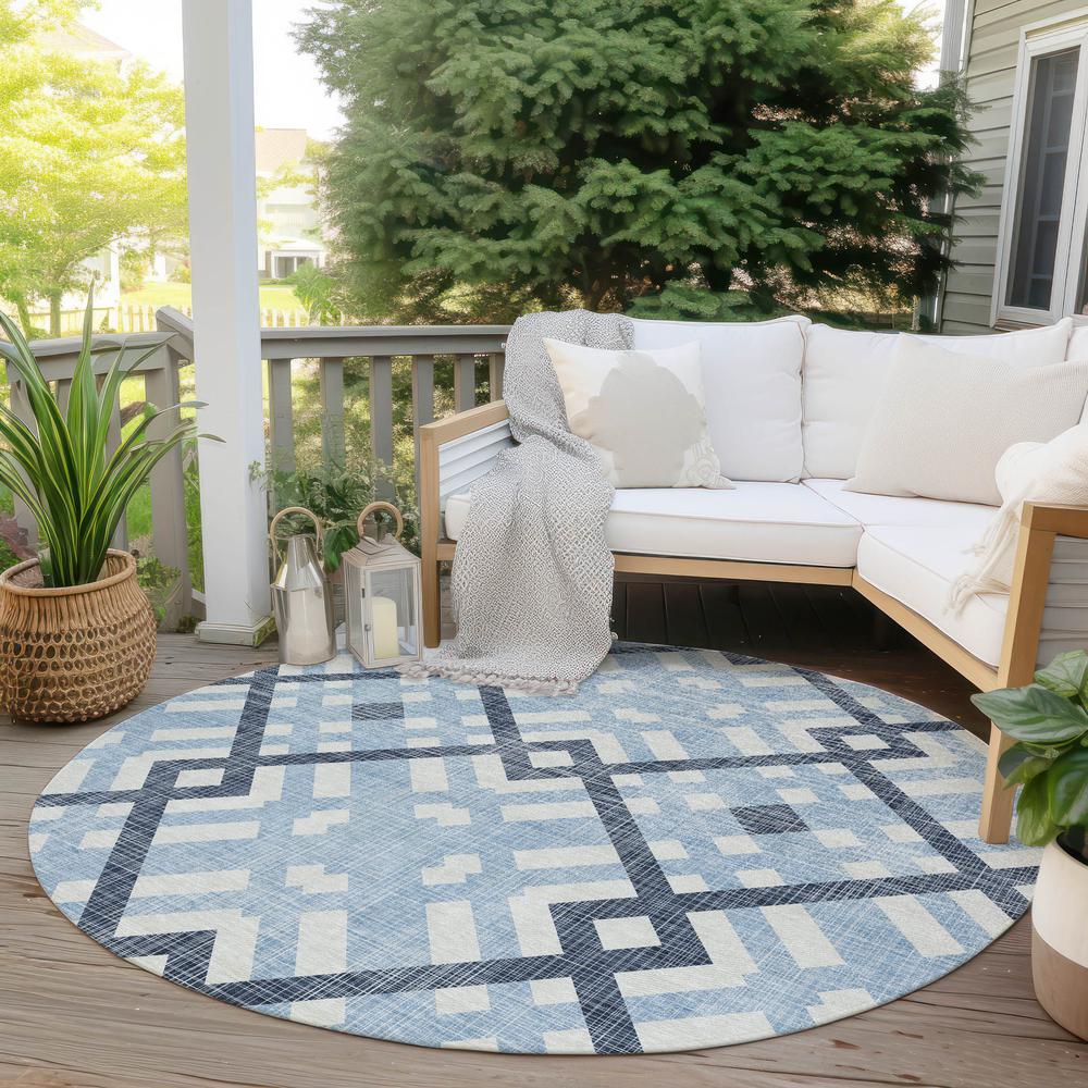 Chantille ACN616 Blue 8' x 8' Rug. Picture 7