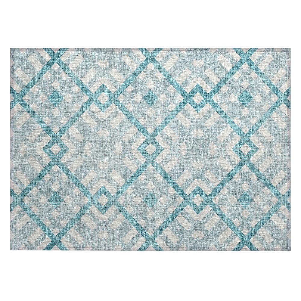 Chantille ACN616 Teal 1'8" x 2'6" Rug. Picture 1