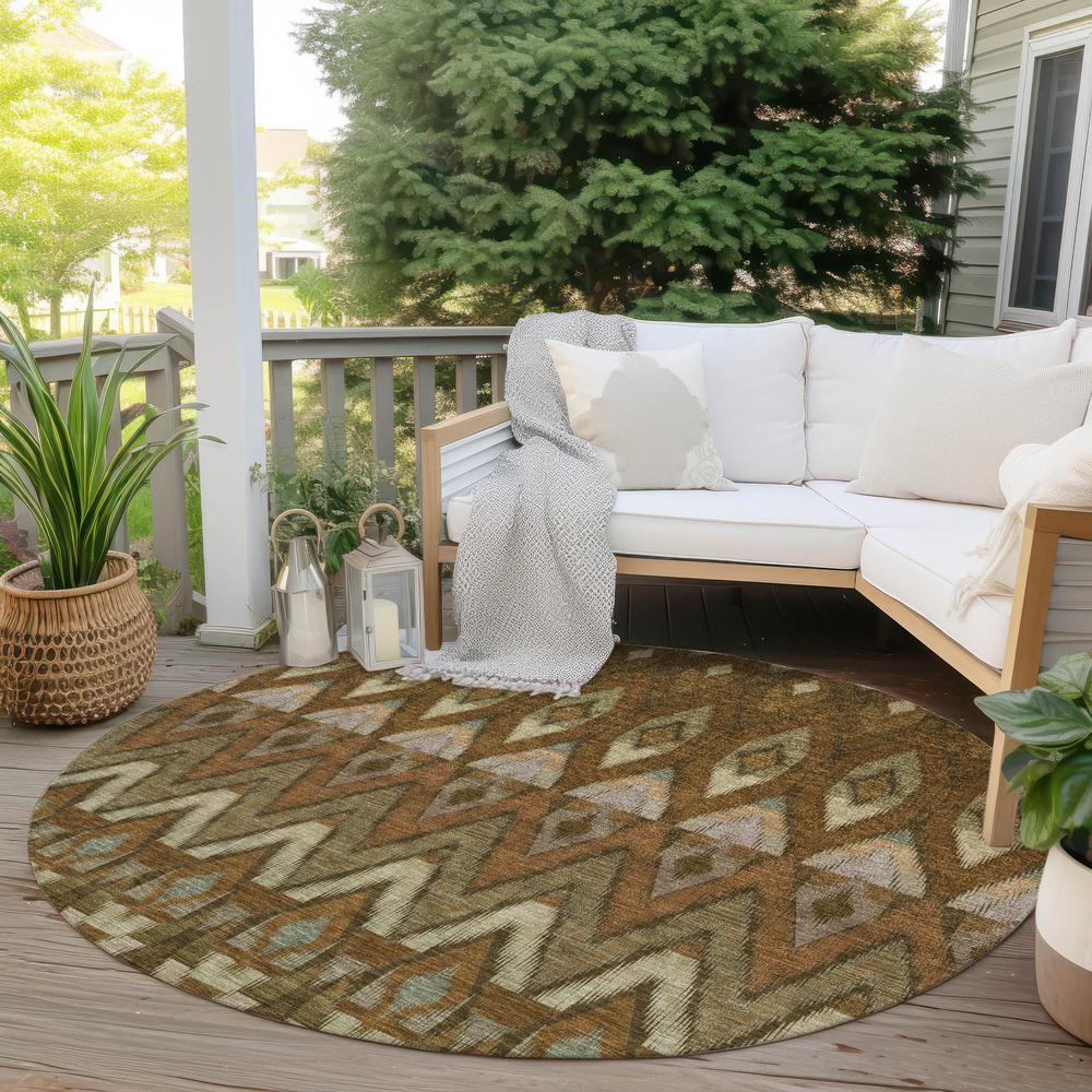 Chantille ACN617 Brown 8' x 8' Rug. Picture 7