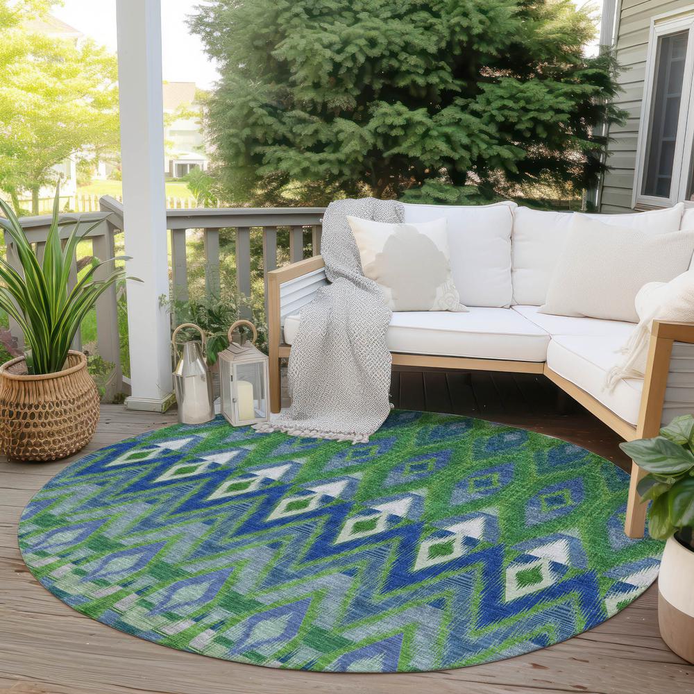 Chantille ACN617 Green 8' x 8' Rug. Picture 7