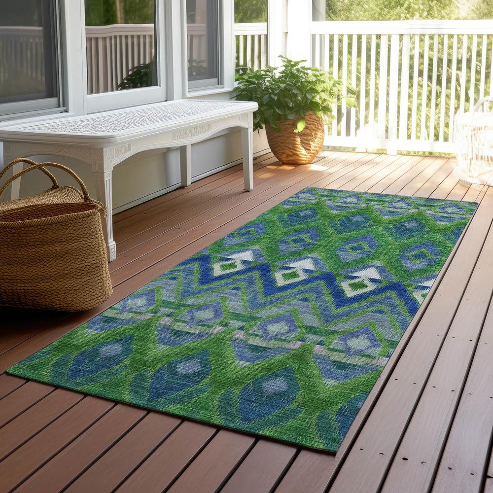 Chantille ACN617 Green 2'3" x 7'6" Rug. Picture 7