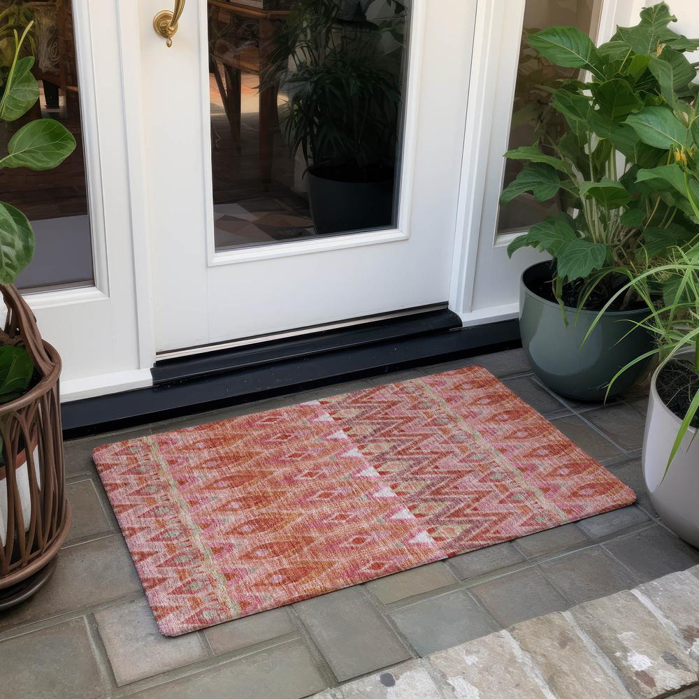 Chantille ACN617 Pink 1'8" x 2'6" Rug. Picture 7