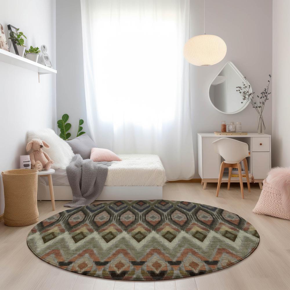 Chantille ACN617 Brown 8' x 8' Rug. Picture 6