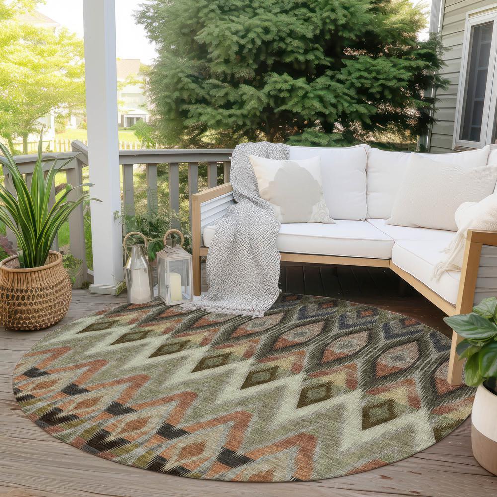 Chantille ACN617 Brown 8' x 8' Rug. Picture 7