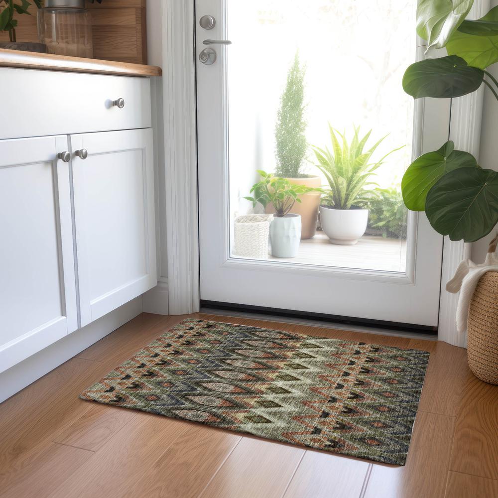Chantille ACN617 Brown 1'8" x 2'6" Rug. Picture 6