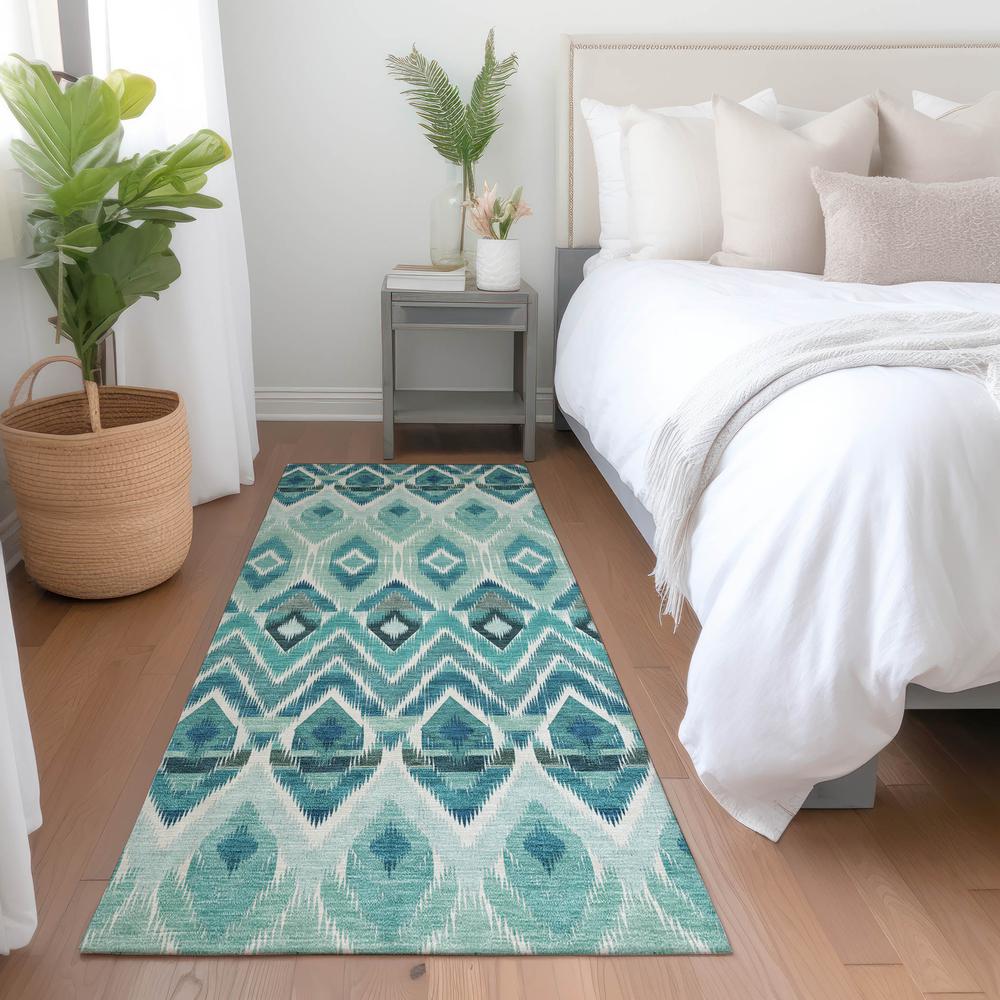 Chantille ACN617 Teal 2'3" x 7'6" Rug. Picture 6