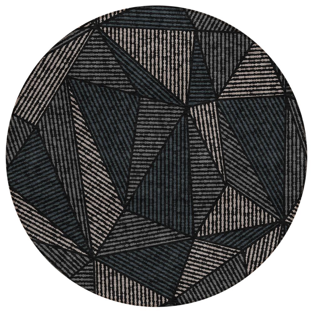 Chantille ACN618 Black 8' x 8' Rug. Picture 1