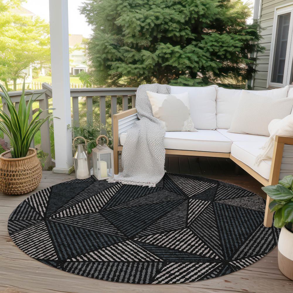 Chantille ACN618 Black 8' x 8' Rug. Picture 7