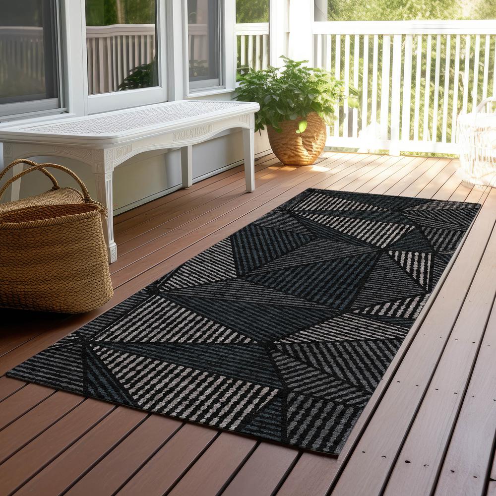 Chantille ACN618 Black 2'3" x 7'6" Rug. Picture 7