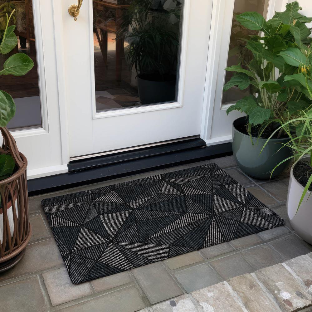 Chantille ACN618 Black 1'8" x 2'6" Rug. Picture 7