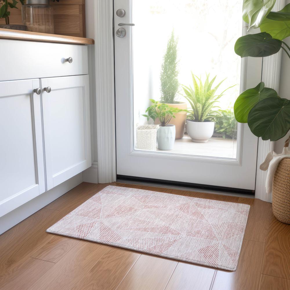 Chantille ACN618 Pink 1'8" x 2'6" Rug. Picture 6