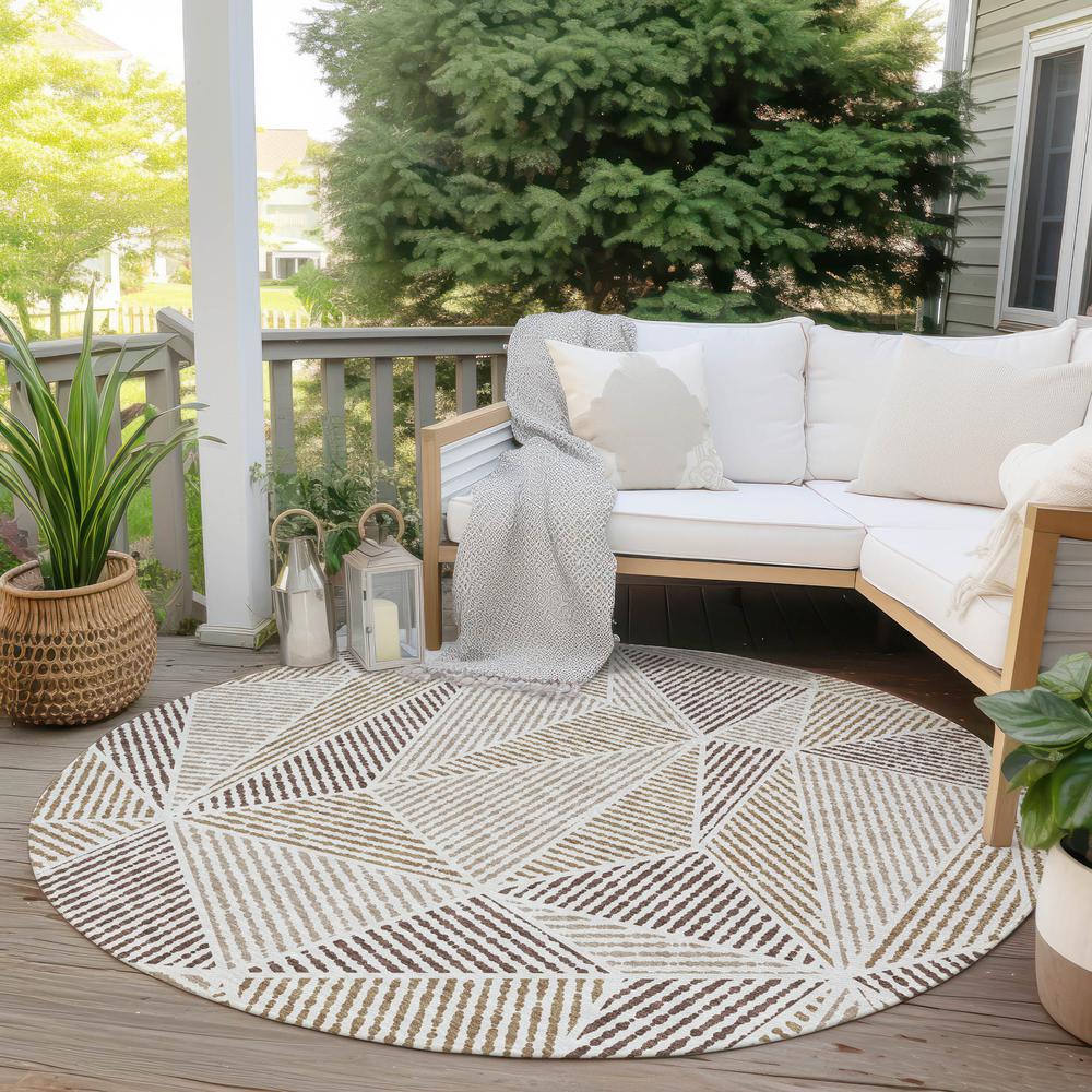 Chantille ACN618 Brown 8' x 8' Rug. Picture 8