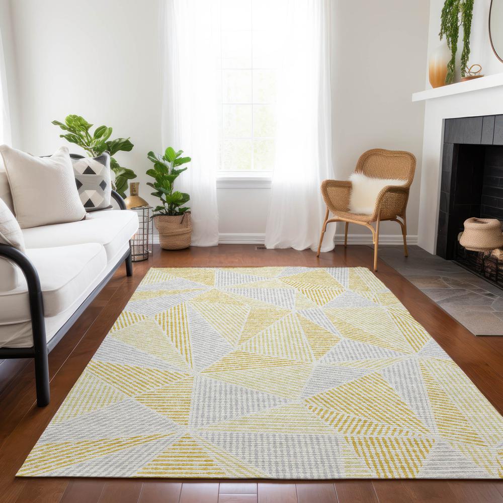 Chantille ACN618 Gold 2'6" x 3'10" Rug. Picture 7