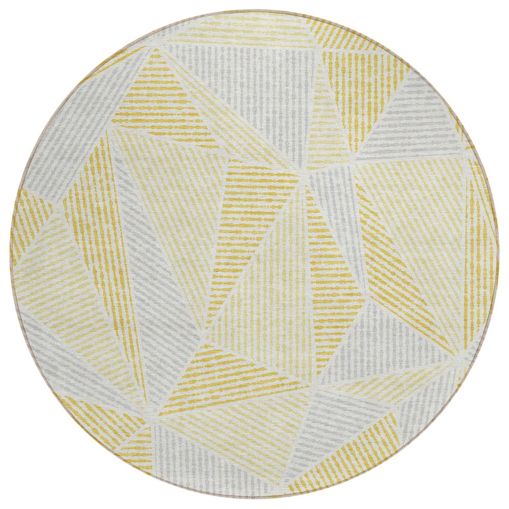 Chantille ACN618 Gold 8' x 8' Rug. Picture 1