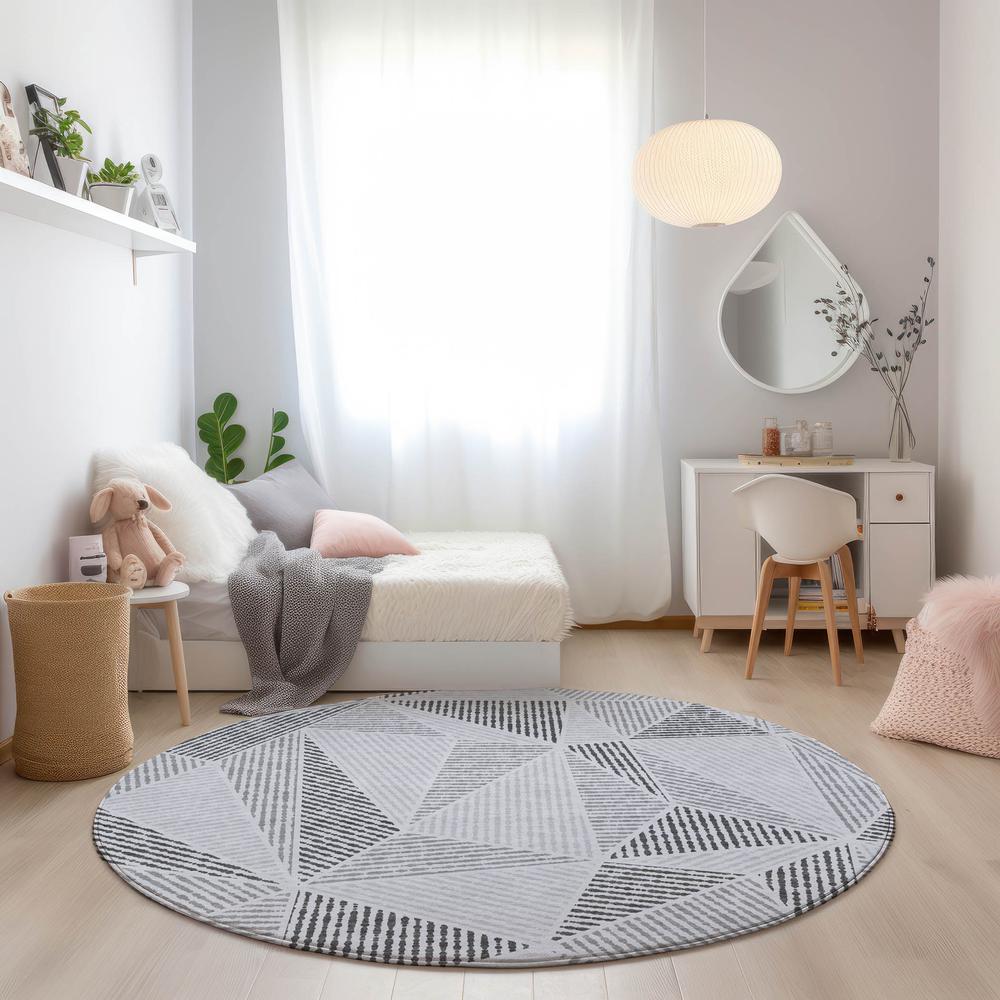 Chantille ACN618 Gray 8' x 8' Rug. Picture 6